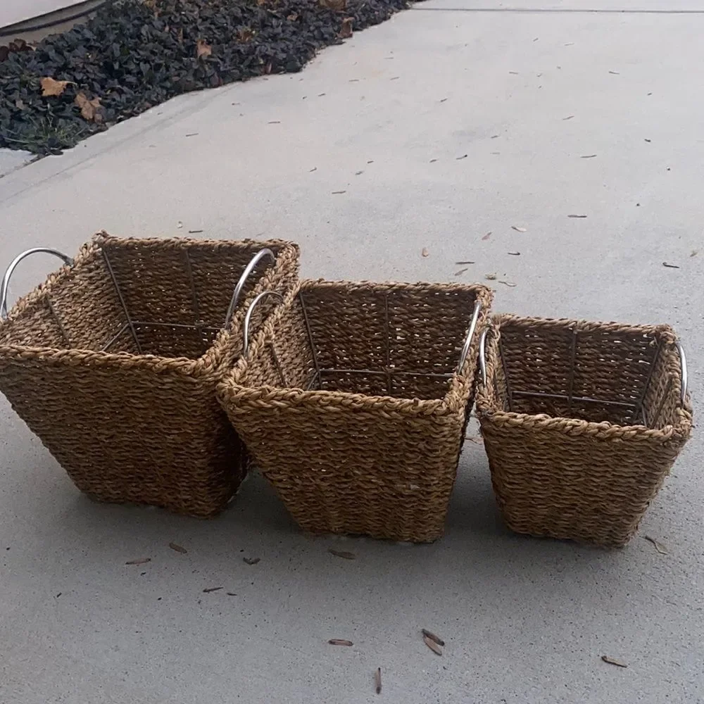 Pier 1 Weaved Nesting Baskets Decor (3)